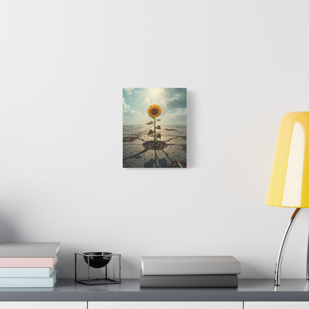 Inspirational Sunflower Canvas Wall Art.